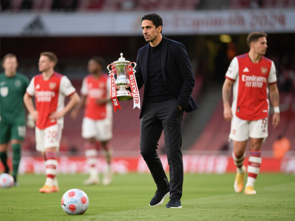 阿森纳5年豪掷8亿却四大皆空，阿尔特塔仅获1座足总杯